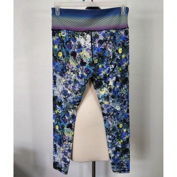Nanette Lepore Floral Ankle Leggings Womens Large Comfy Soft Stretch Activewear - Picture 6 of 13